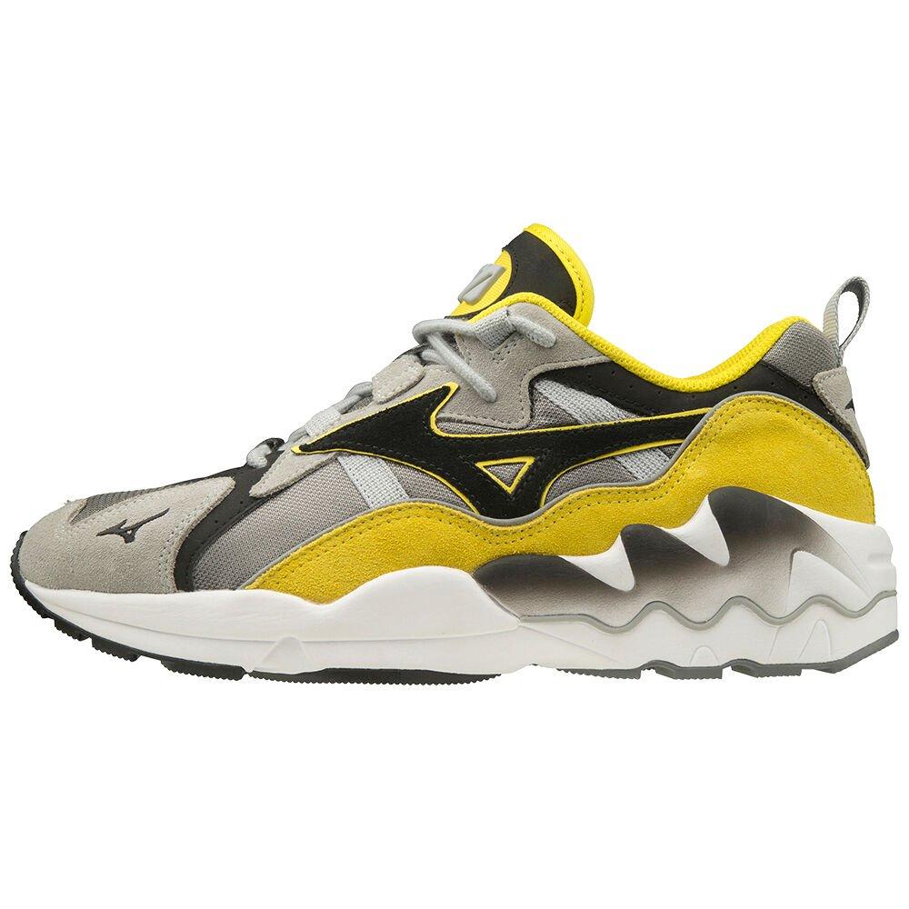 Mizuno Men's Sneakers WAVE RIDER 1 S RB-Line Grey/Black - WYGUMNF-48